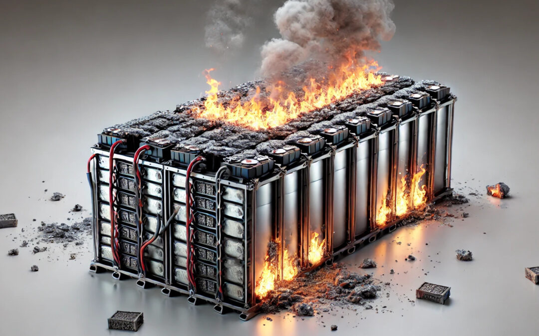 Fire in Lithium-Ion Battery Modules